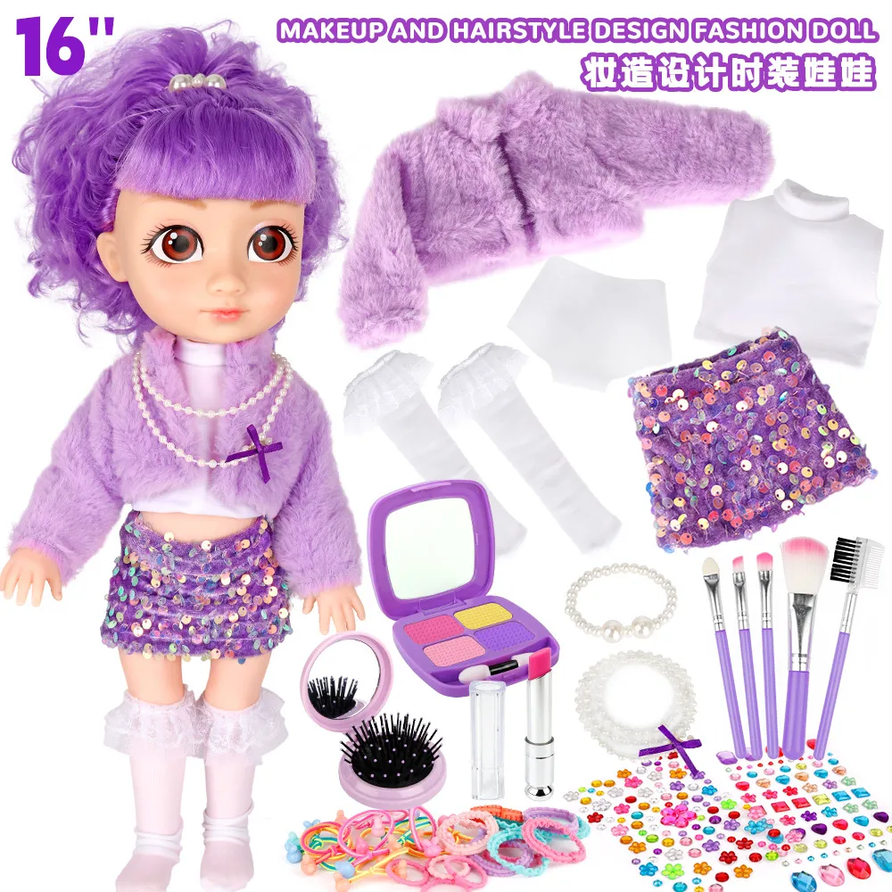 SKU06_Purple Hair_VF07-1 Non-paintable【Fashion Styling Doll】