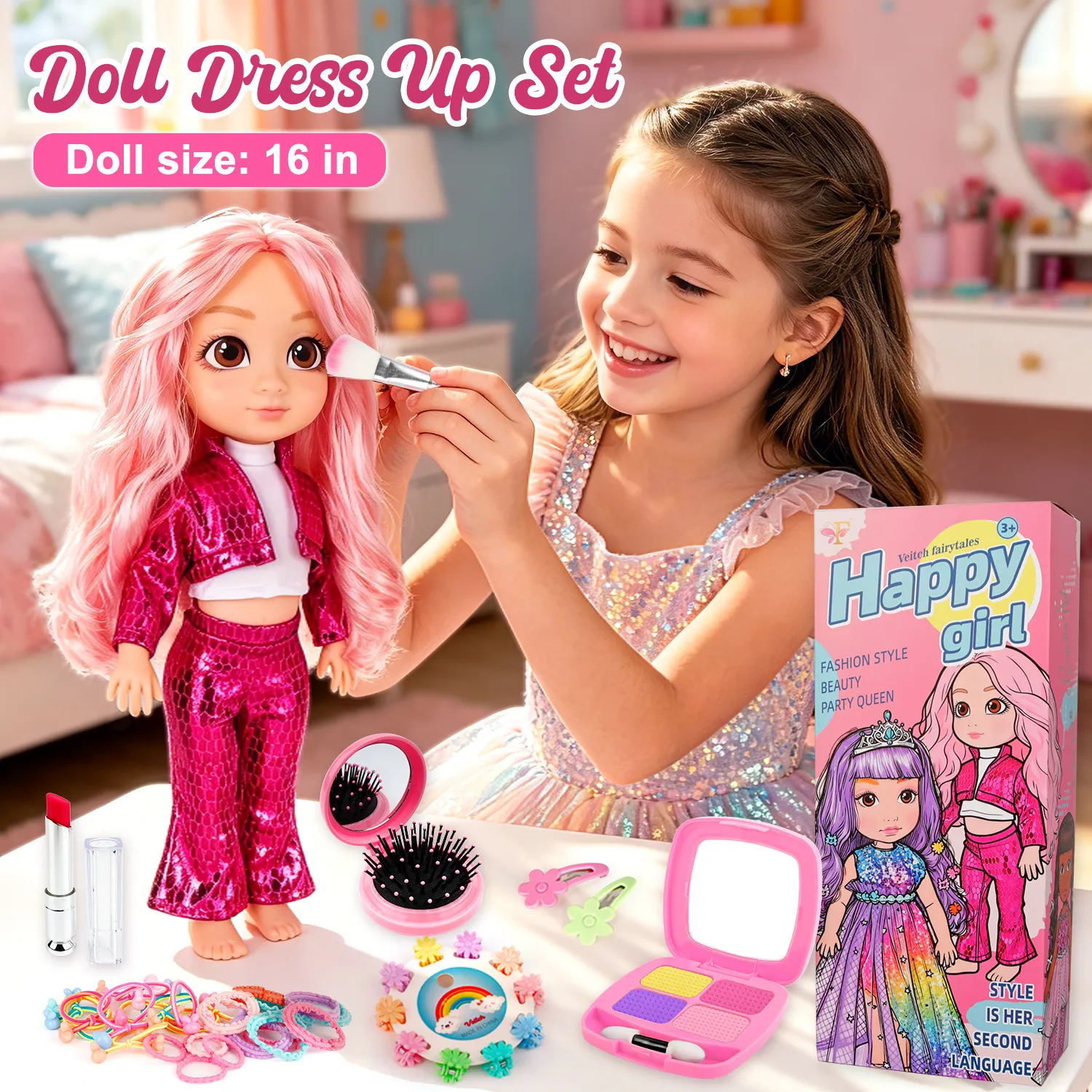 1.Fashion Styling Doll Set