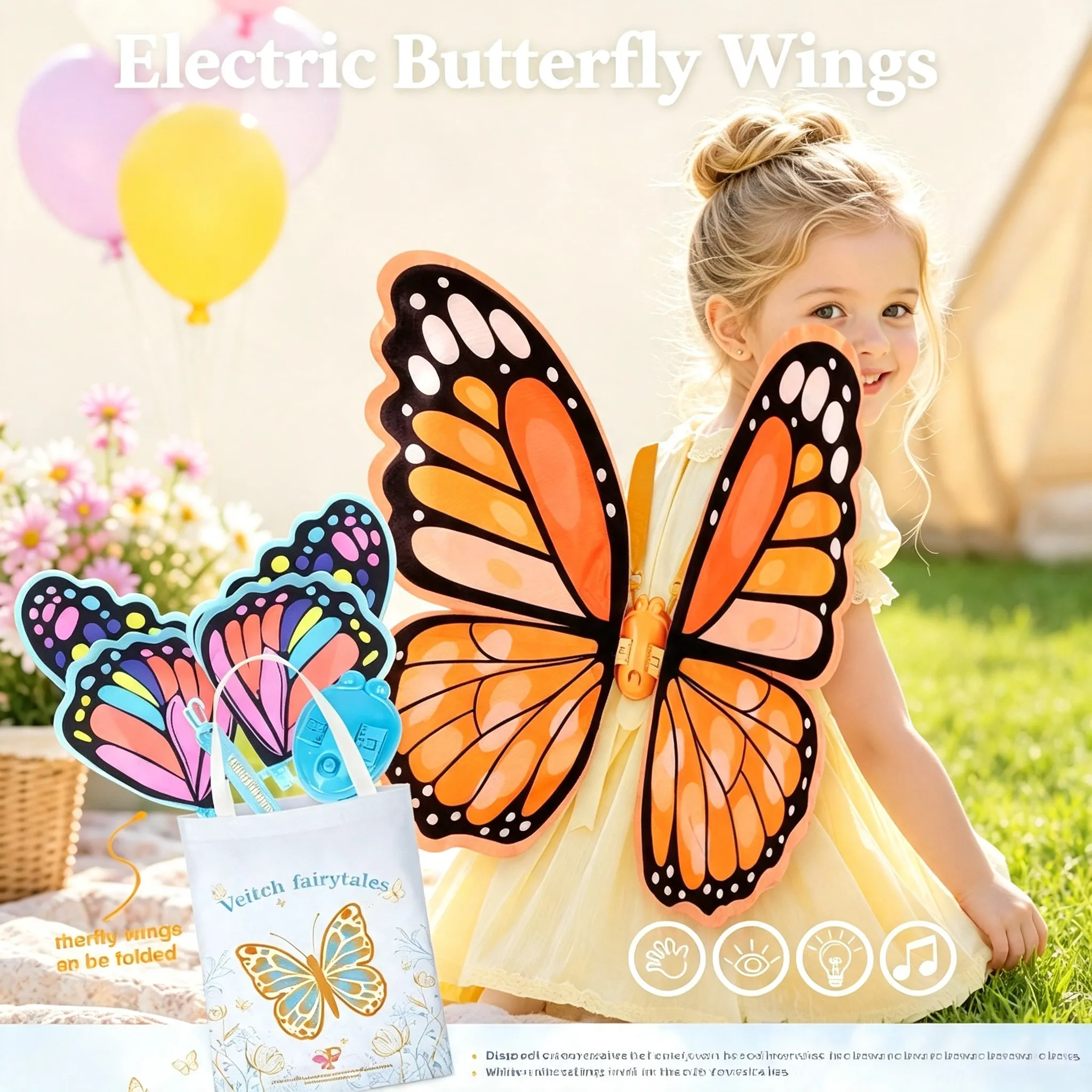 4.Electric Butterfly Fairy Wings